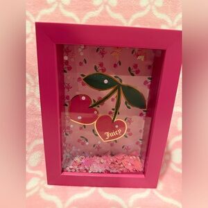 Juicy Couture Hot Pink Cherry Glitter Shadow Frame